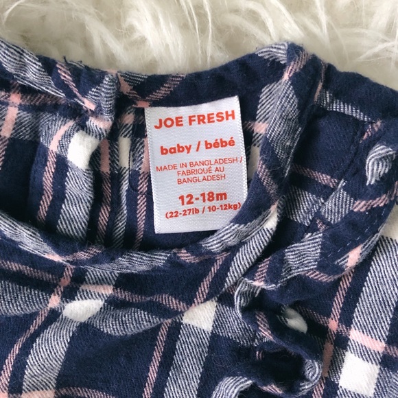 Plaid Peplum Top, 12-18M, Joe Fresh - Picture 5 of 6